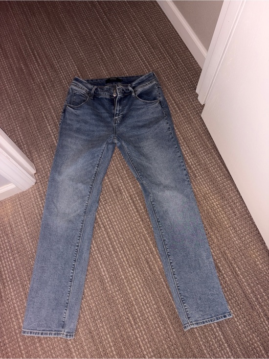 Hudson Jeans Denim - Hudson Jeans Medium Blue Button-Fly Denim